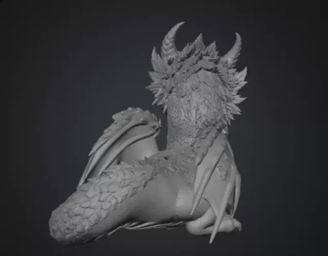 Blossom Guardian Dragon STL File for 3D Print — Фото 13 из 15