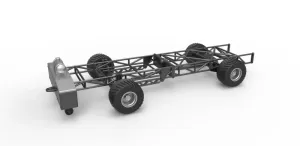 Diecast Chassis of 4wd pulling truck Scale 1:25