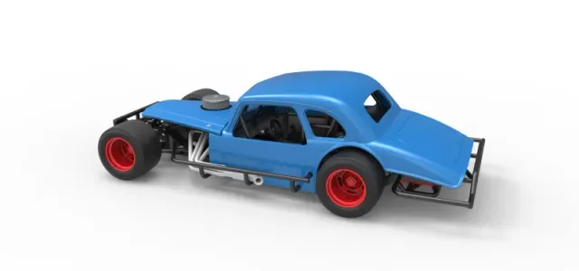 Vintage Asphalt Modified stock car V5 Scale 1:25 — Фото 12 из 26