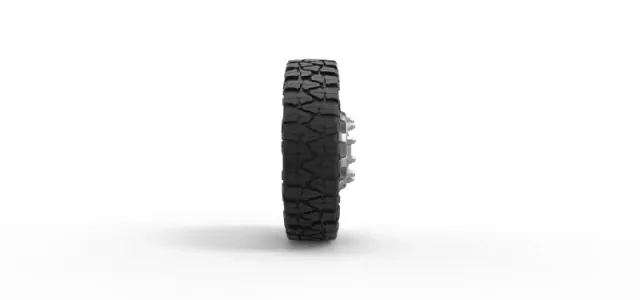 Diecast Front semi wheel for pickup Version 8 Scale 1:25 — Фото 4 из 12