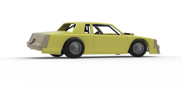 Vintage Dirt late model race car while turning Scale 1:25 — Image 21 of 30