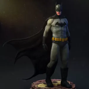 Batman Figurine File STL 3D Model DC