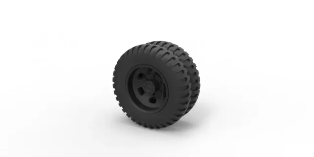 Diecast Double wheel from old truck — Фото 6 из 6