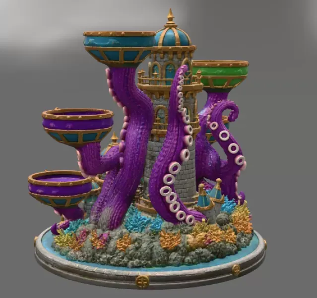 Kraken Citadel Organizer STL File for 3D Print — Фото 9 из 16