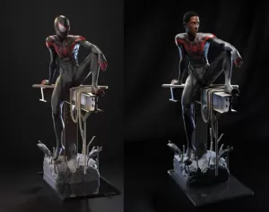Spiderman Miles Morales 3D STL File