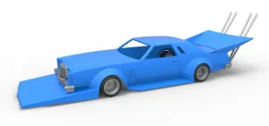 Shell and wheels Bosozoku style car Scale 1:25