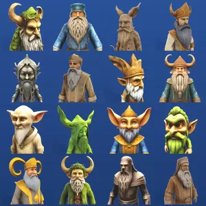 Ancient Dwarf Legends: Premium Fantasy Character Collection