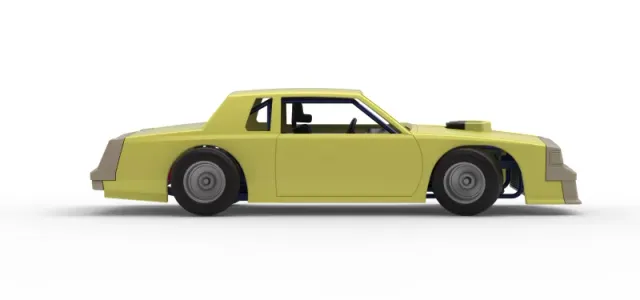 Vintage Dirt late model race car while turning Scale 1:25 — Image 22 of 30