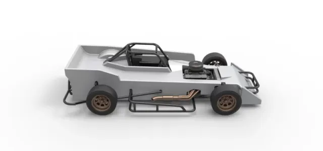 Small Block Supermodified race car Scale 1:25 — Image 23 of 31