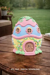 Cute Fantasy Egg House - STL File
