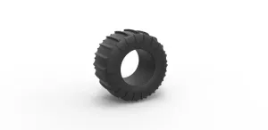 Diecast Dune buggy rear tire 23 Scale 1:25