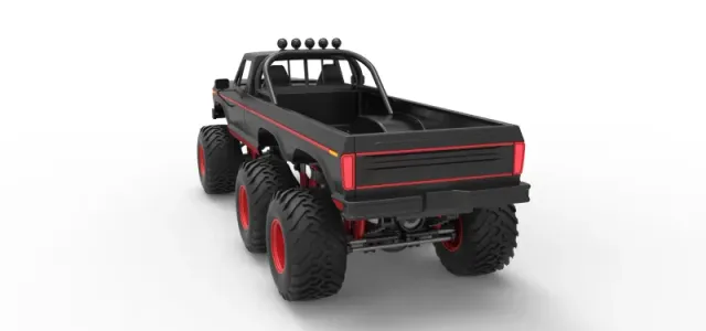 Diecast Monster Truck 6x6 concept Scale 1:25 — Фото 14 из 25