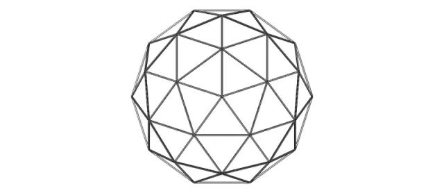 Wireframe Shape Geodesic Polyhedron Sphere — Фото 6 из 8