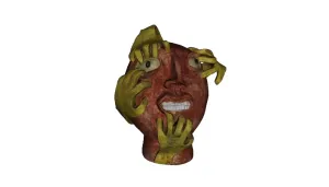 Stress Face Sculpture