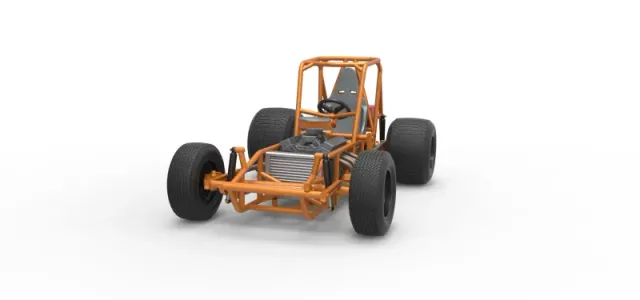 Vintage Sprint car Base Version 2 Scale 1:25 — Фото 5 из 30