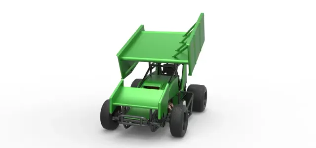 Diecast Winged Sprint car Scale 1:25 — Image 5 of 30