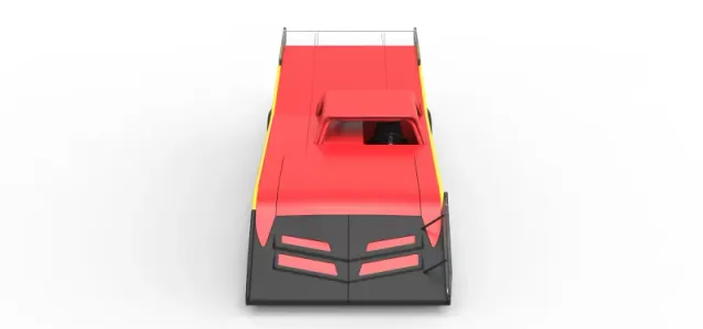 Vintage Dirt late model Race car Version 5 Scale 1:25 — Фото 8 из 30