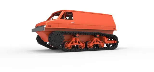 Vintage Monster tank Version 3 Scale 1:25 — Image 2 of 31
