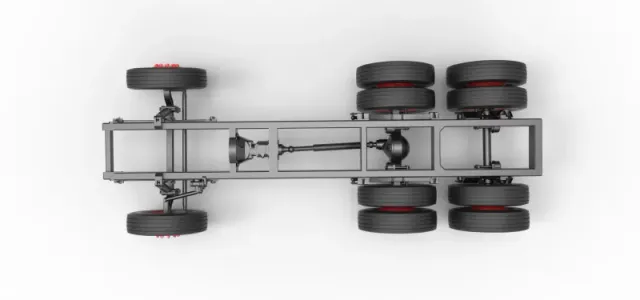Chassis of Vintage GATR Racing Semi truck Scale 1:25 — Фото 9 из 23