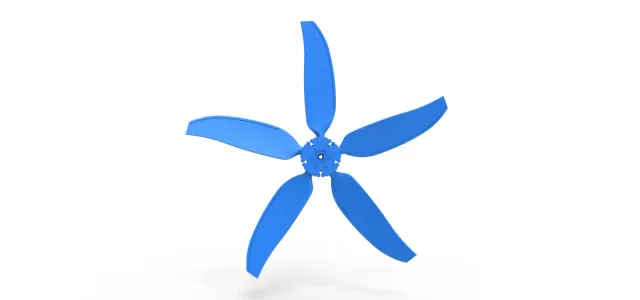 5 Blade Propeller of Drag racing Airboat Scale 1:25 — Фото 8 из 8