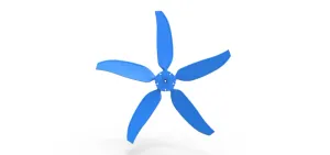 5 Blade Propeller of Drag racing Airboat Scale 1:25