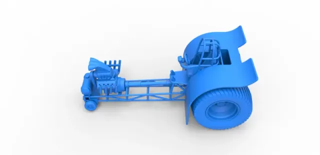 Diecast Pulling tractor with single V8 engine Scale 1 to 25 — Фото 18 из 29