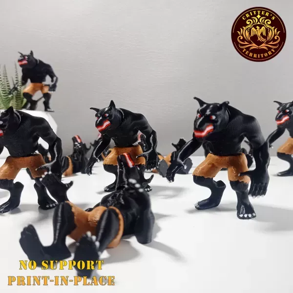 Flexi Mini Werewolf | Halloween Special | No support | Print in — Image 3 of 5