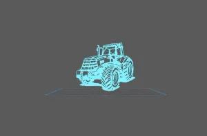 Tractor Case - IH Magnum 208 2011 Wall Art