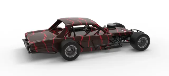 Vintage Asphalt Modified stock car V13 Scale 1:25 — Фото 20 из 30