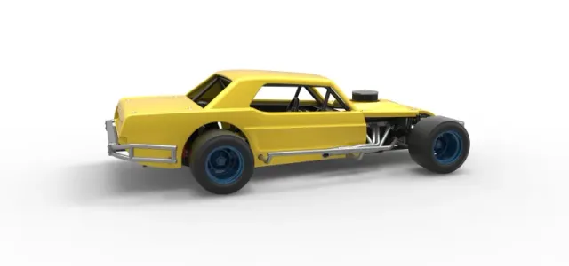 Vintage Asphalt Modified stock car V8 Scale 1:25 — Фото 20 из 30