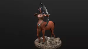 elf centaur hunter girl
