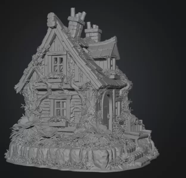 Cozy Fantasy House STL for 3D Printing — Image 7 of 10
