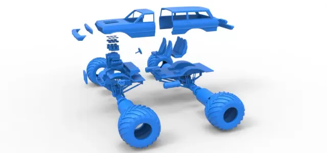 Vintage Monster Truck Scale 1:25 — Фото 18 из 21
