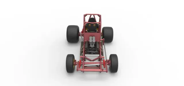 Vintage Sprint car Base Scale 1:25 — Фото 8 из 30