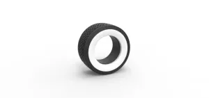 Diecast Super single semi Whitewall tire Scale 1:25