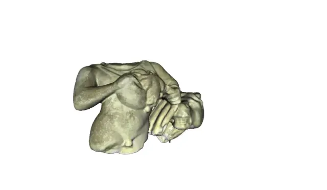 Detail from sculpture of Dionysus — Image 4 of 5