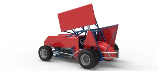 Winged Sprint car Version 2 Scale 1:25 — Фото 12 из 30