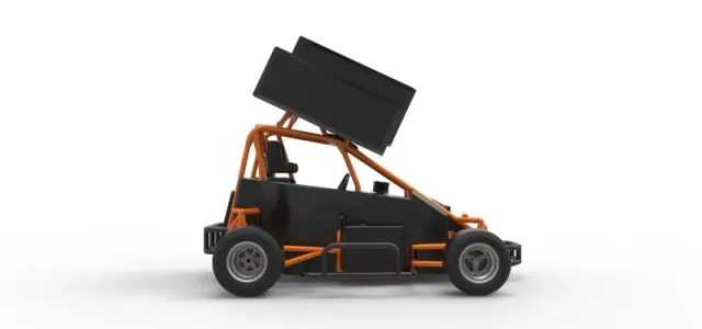 Pavement Winged 600 Micro sprint car Scale 1:25 — Фото 22 из 31