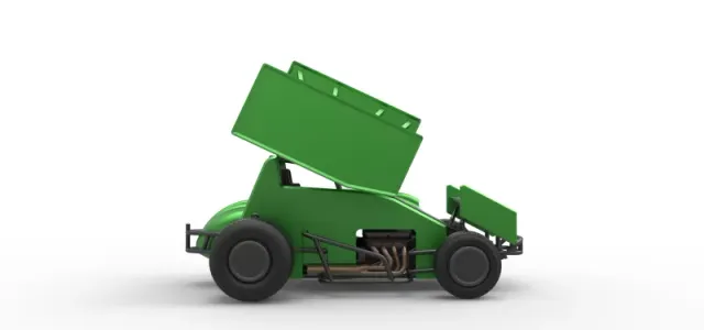 Diecast Winged Sprint car Scale 1:25 — Image 17 of 30