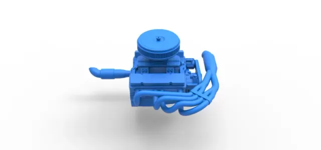 Engine V8 for Supermodified race car Version 4 Scale 1:25 — Image 16 of 23