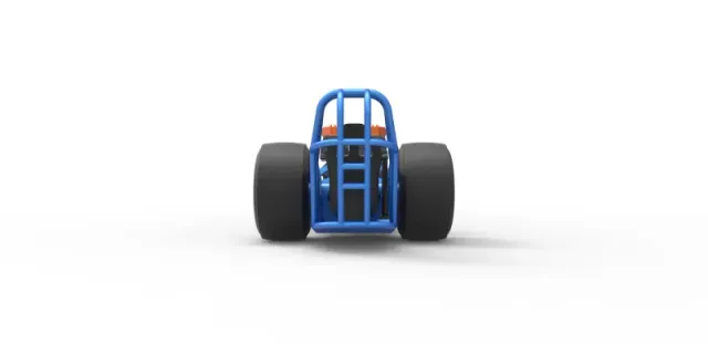 Front engine dragster with double supercharged V8 Scale 1:25 — Фото 11 из 31