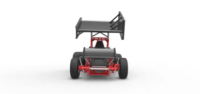 Vintage Winged Sprint car Scale 1:25 — Фото 7 из 31
