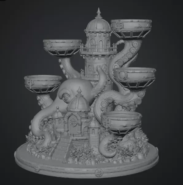 Kraken Citadel Organizer STL File for 3D Print — Фото 13 из 16