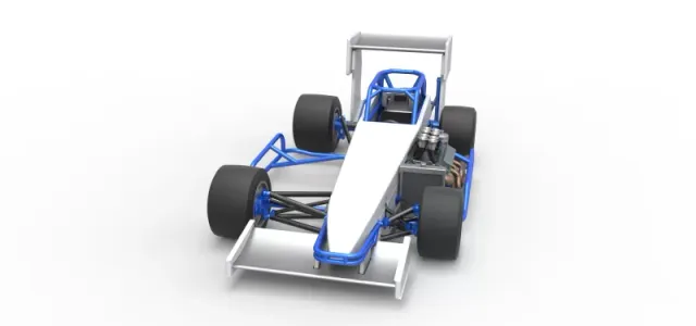 Supermodified front engine race car V4 Scale 1:25 — Фото 5 из 31