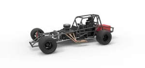 Vintage Asphalt Modified stock car Base V2 Scale 1:25