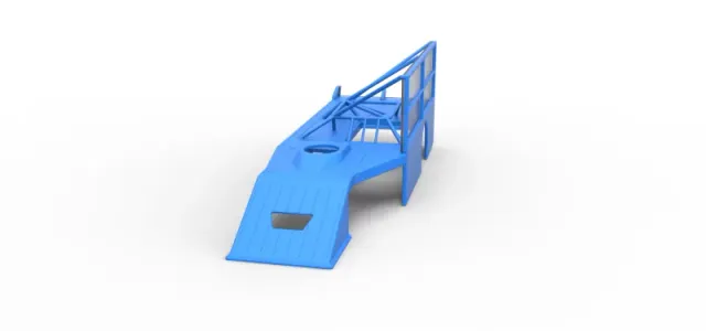 Shell of Asphalt Modified stock car with side wing Scale 1:25 — Image 4 of 27