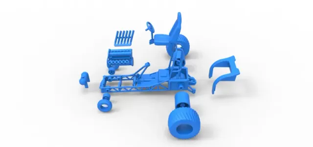 Diecast Mini Rod pulling tractor 9 Scale 1:25 — Image 29 of 31