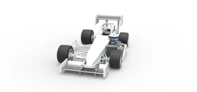 Supermodified front engine Winged race car V4 Scale 1:25 — Фото 23 из 30