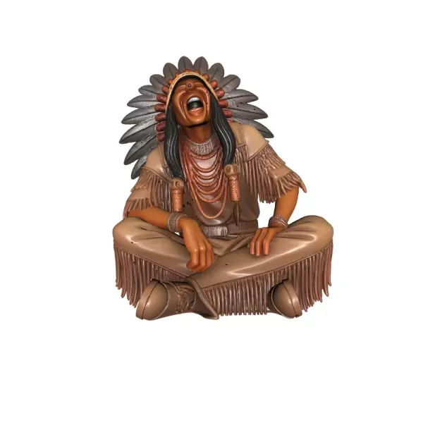 Laughing Apache Warrior 3D Model — Фото 3 из 6
