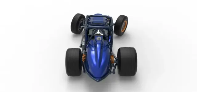Dirt Silver Crown Champ car while turning Scale 1:25 — Фото 17 из 30